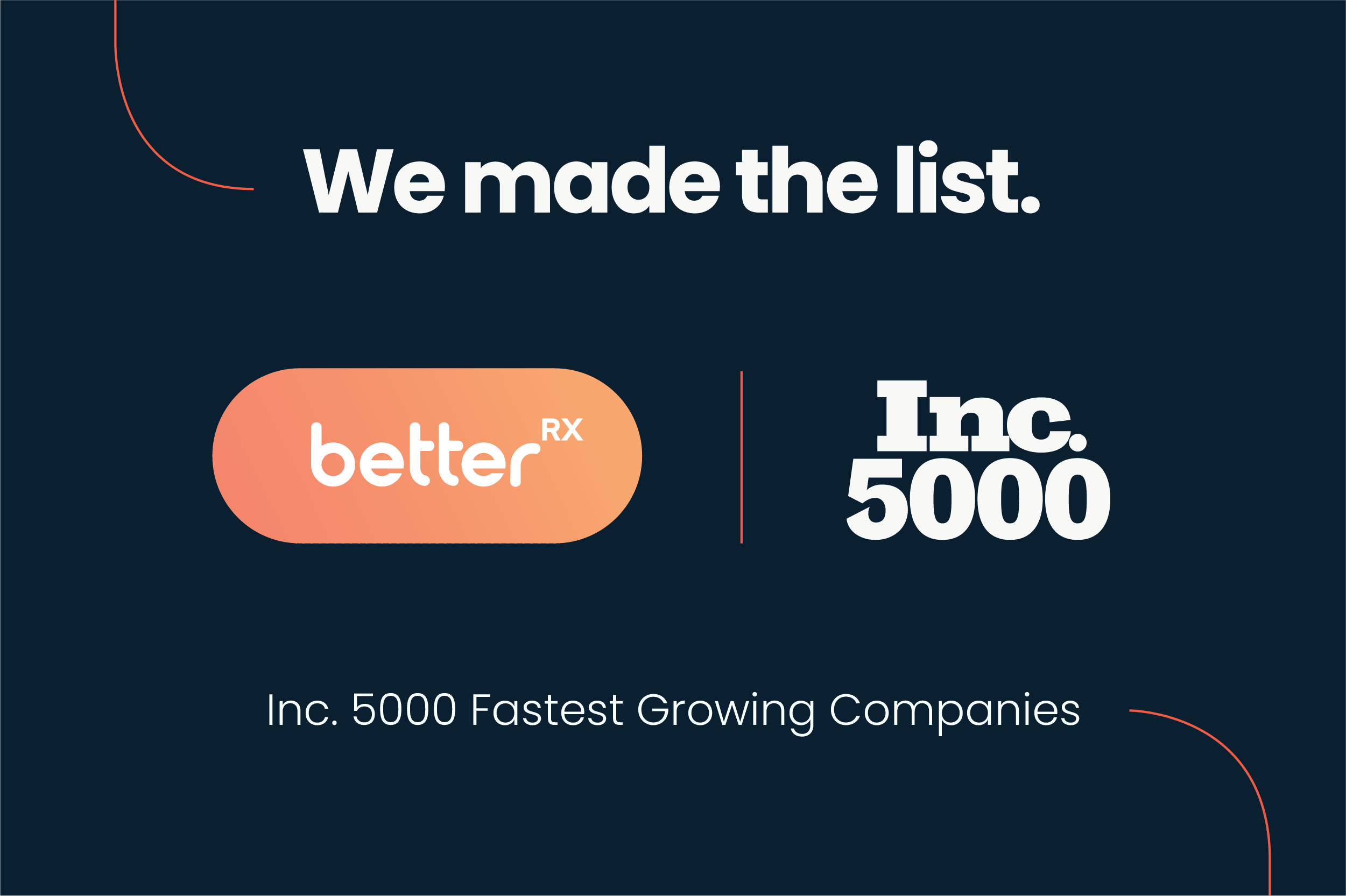 BetterRX Disrupts Hospice Pharmacy Industry, Earns Spot on Inc. 5000 List